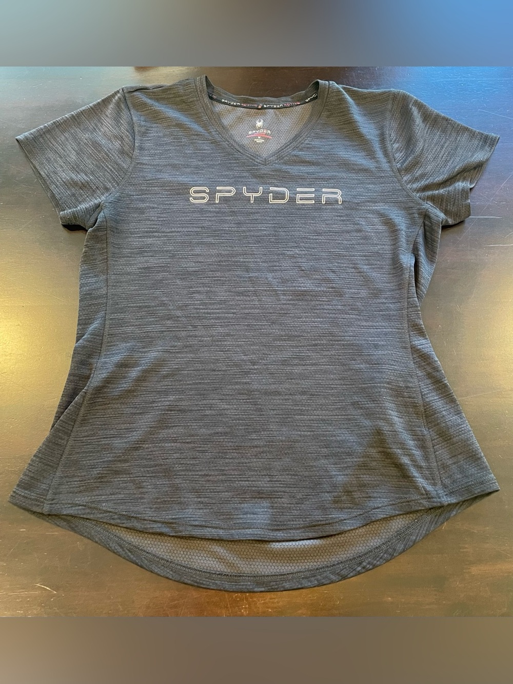 Spyder Women's Black Short-Sleeve V-Neck Performance Tee
